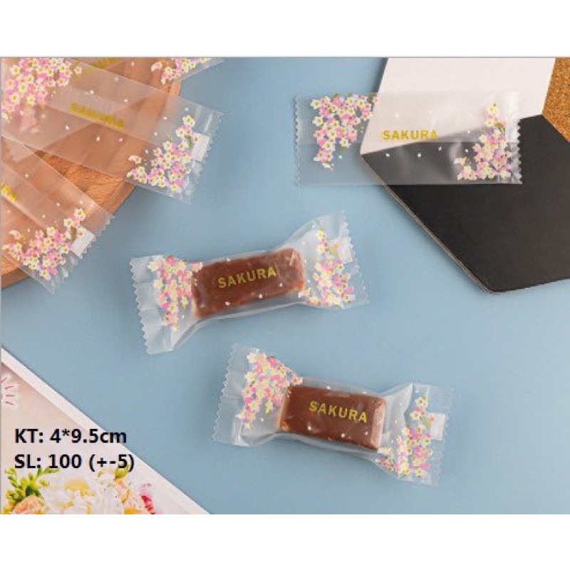200 túi đựng kẹo nougat kt 4x9,5cm