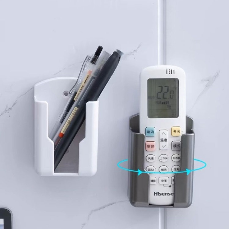 Treo Tường Điều Khiển Từ Xa Lưu Trữ Hộp Đấm Miễn Phí từ xa điều hòa không khí Điều Khiển Chủ sạc điện thoại di động giá lưu trữ
