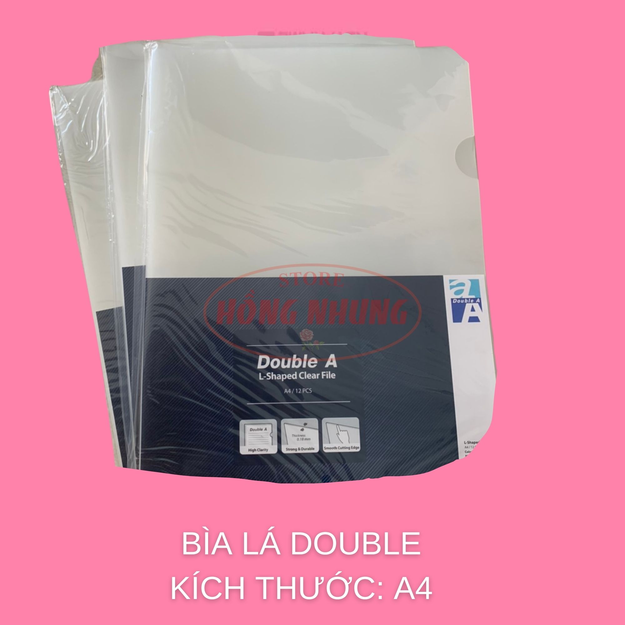 Bìa Lá A4 DOUBLE  A xấp 12 cái