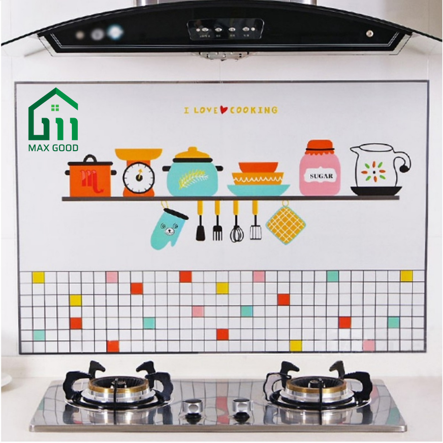 Giấy Dán Bếp Cách Nhiệt 3D Mẫu Mới