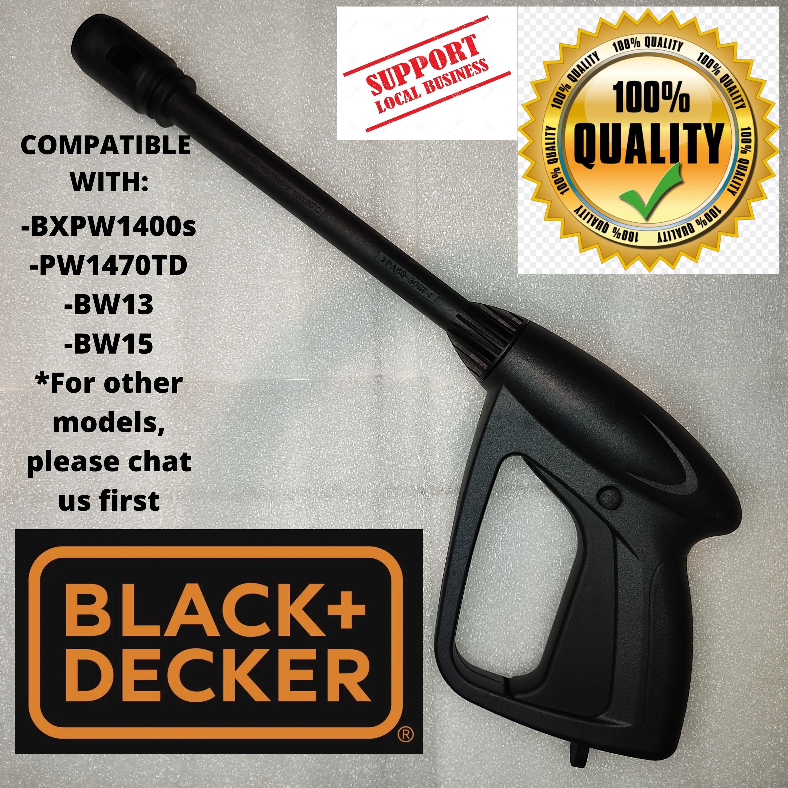 BLACK AND DECKER PRESSURE WASHER GUN SPRAY TRIGGER PW1400S PW1470TD