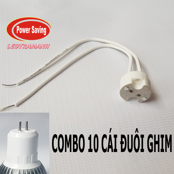 Combo 10 đuôi ghim sử dụng cho bóng đèn ghim mr16