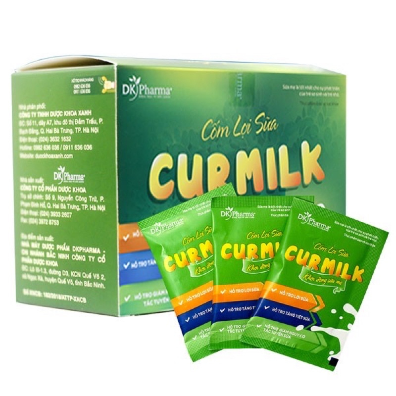 Cốm lợi sữa Curmilk - Sản phẩm của ĐH Dược Hà Nội