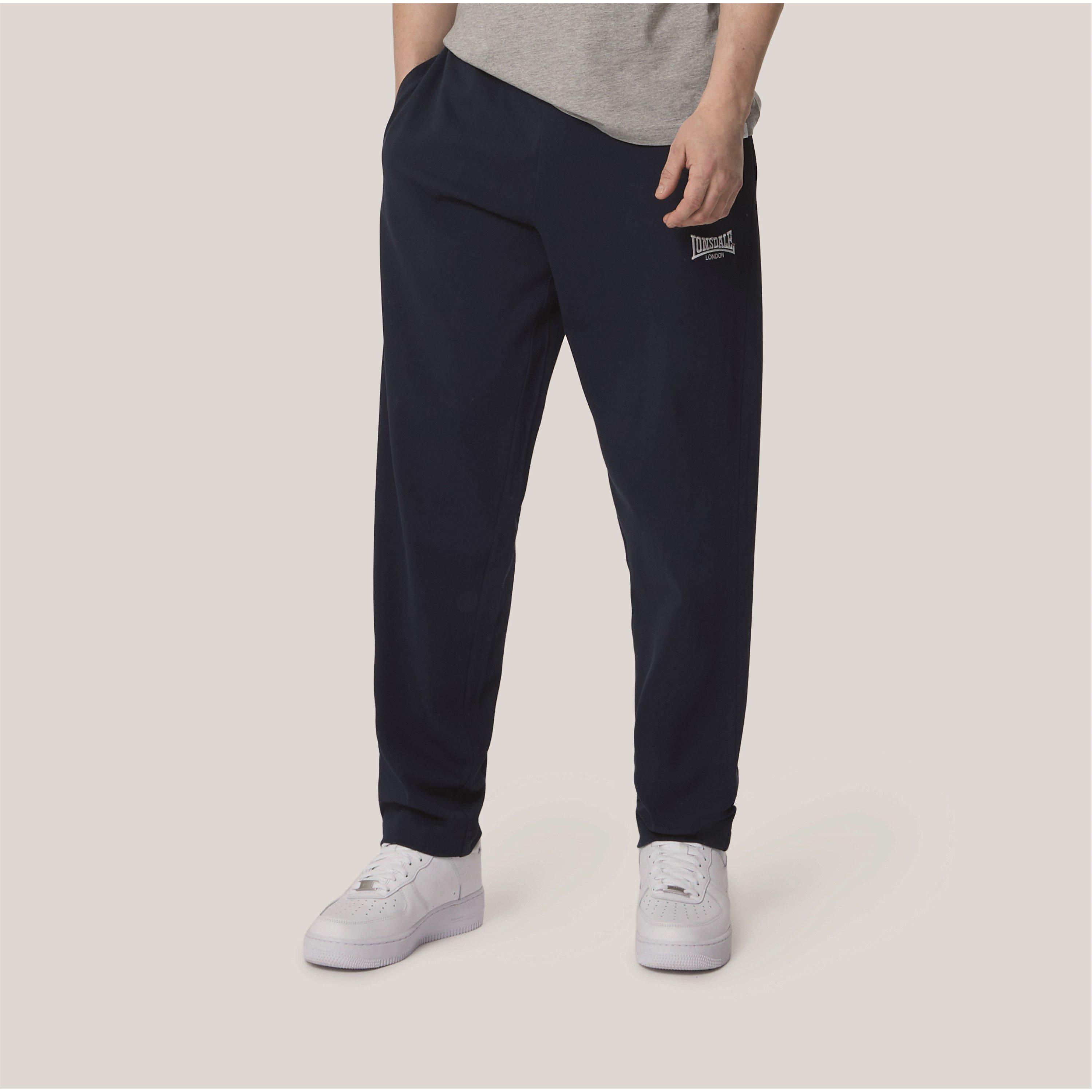 Lonsdale Mens Heavyweight Jersey Jogging Pants (Charcoal Marl