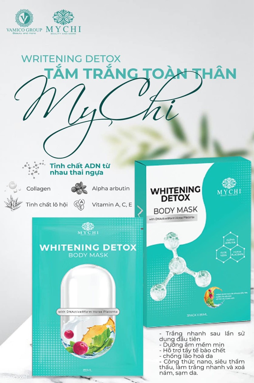 Tắm Trắng Toàn Thân Mychi – Whitening Detox Body Mark