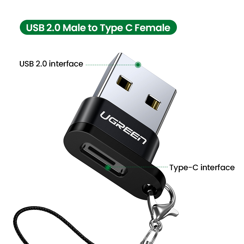 UGREEN USB Type C adapter Type C To USB 2.0 Headphone Adapter USB Type C Converters For Samsung S23 S22 Xiaomi 11t 12t Macbook USB C Adapter