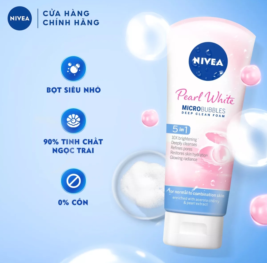 Sữa rửa mặt NIVEA nữ 100ml đủ loại