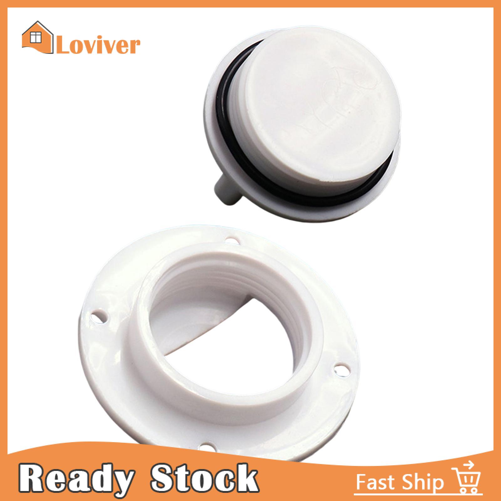 Loviver Universal Boat Drain Plug Screw cap Drain Outlet Valves Marine