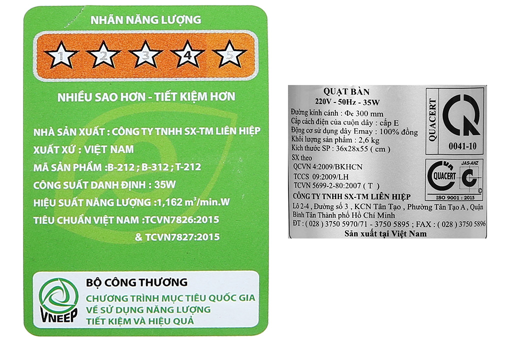 Quạt bàn Lifan B-212 xám