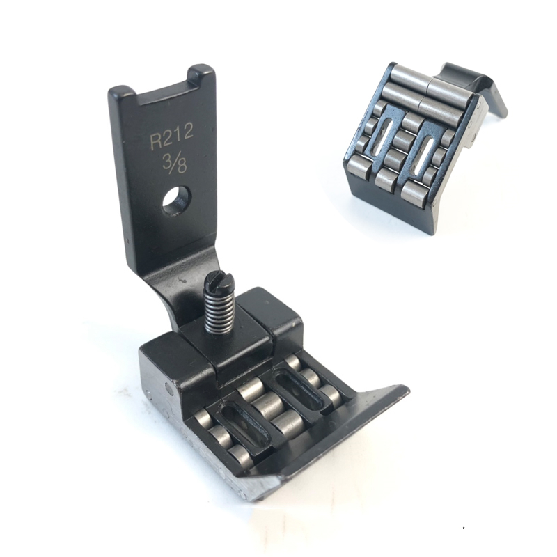 R212 Roller Presser Foot For Industrial Double Needle Sewing Machine SINGER 212W JUKI LH-515 1152 3128 BROTHER LT2-B842 B845.
