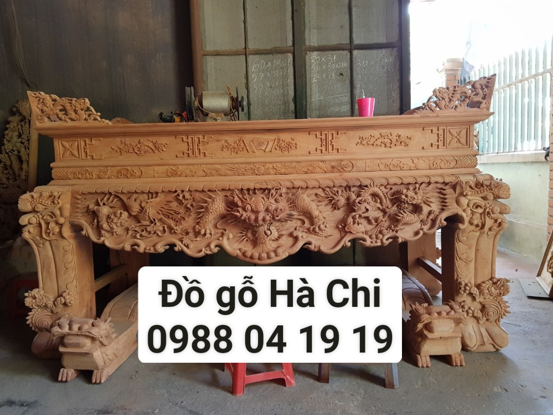 Sập thờ gỗ Hương đá nam phi