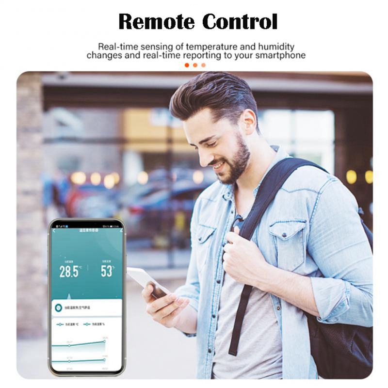Tuya Smart WiFi Temperature Humidity Sensor Indoor Hygrometer with LCD Display