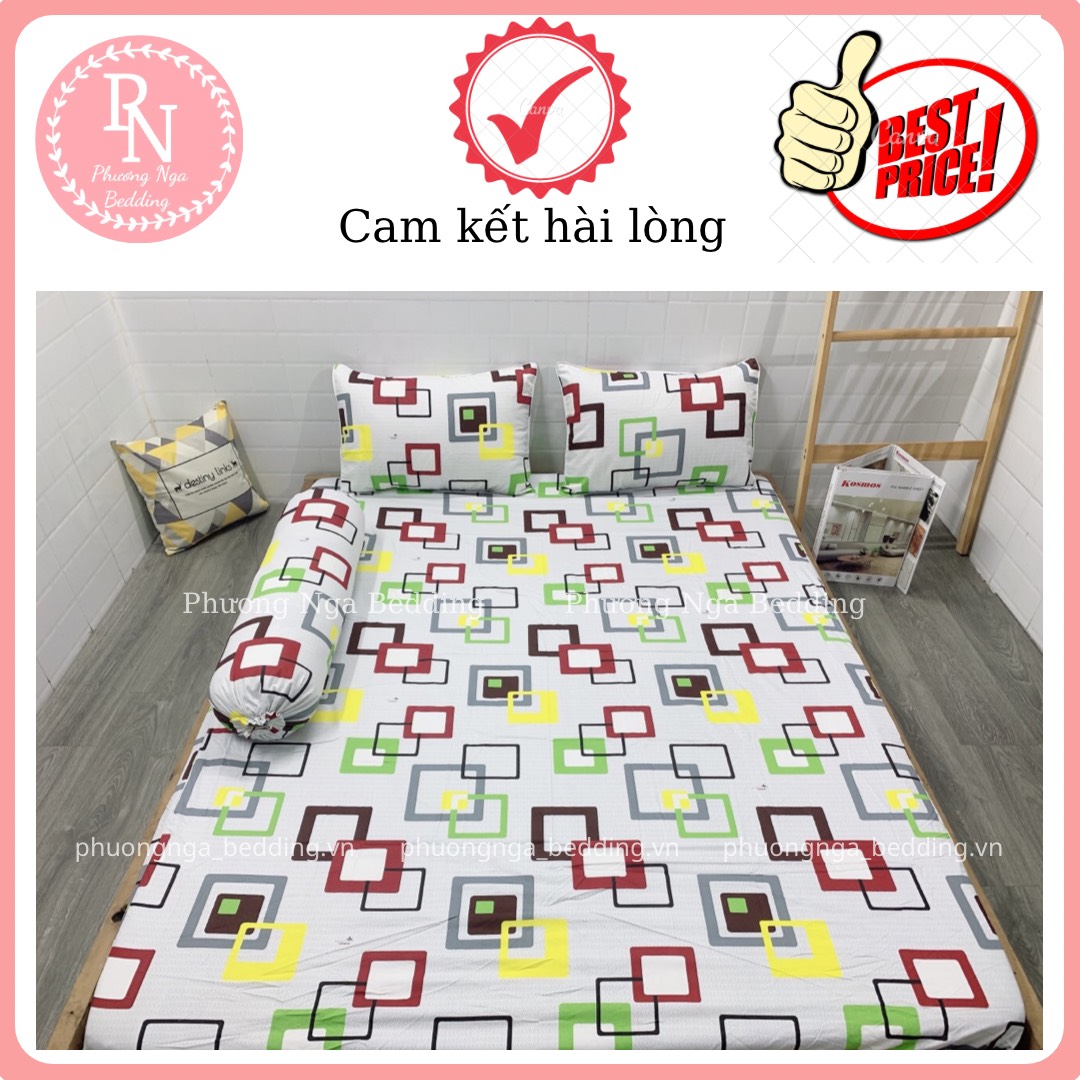 [HCM]Bộ Drap+ Áo Gối COTTON THẮNG LỢI đủ kích thước (Ib chọn mẫu)