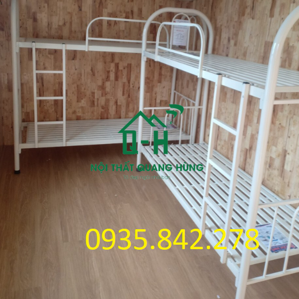 GIƯỜNG TẦNG SẮT ỐNG TRÒN SẮT SƠN TĨNH ĐIỆN
