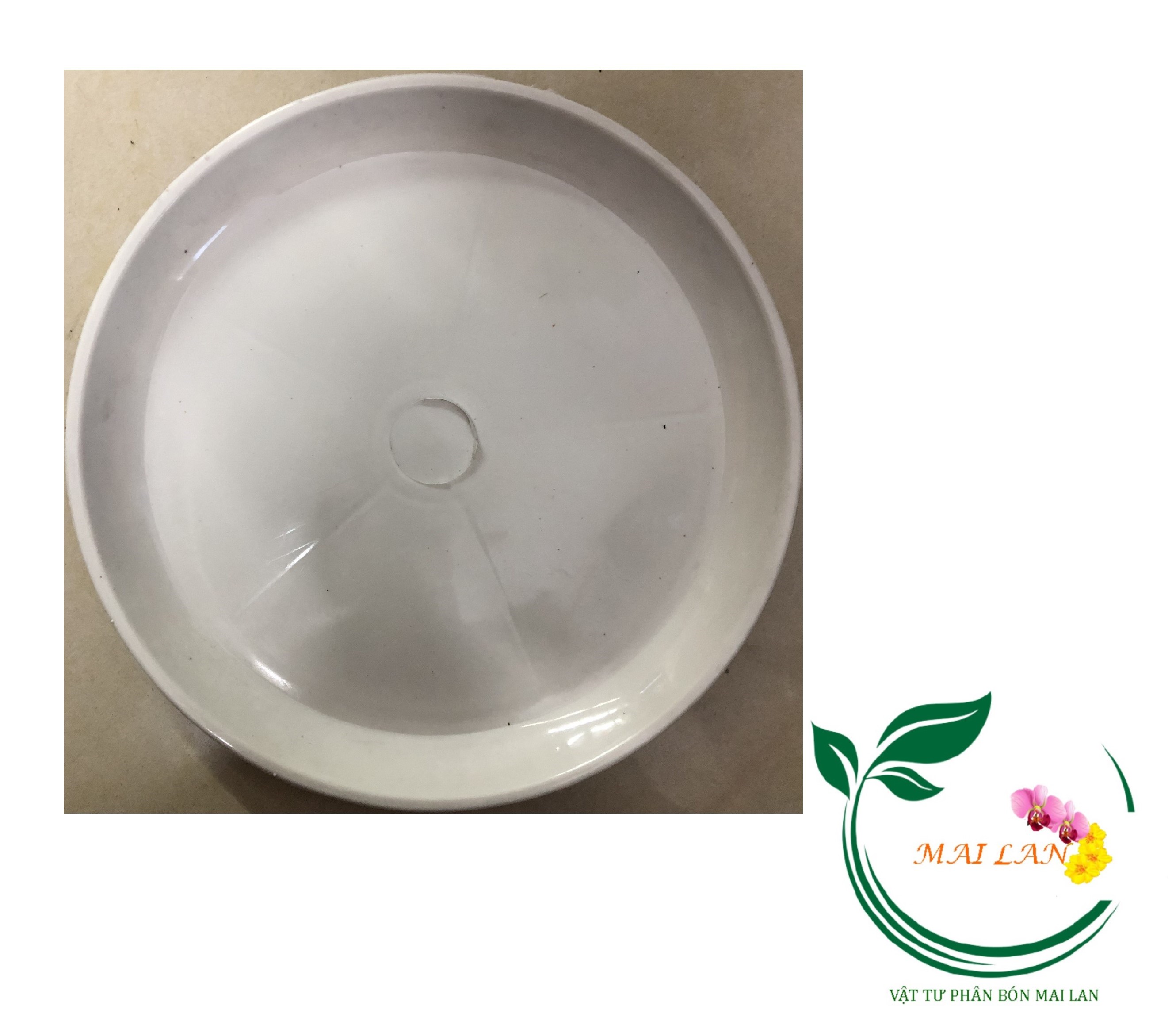 Đĩa lót chậu tròn Phi 24cm - #042D#