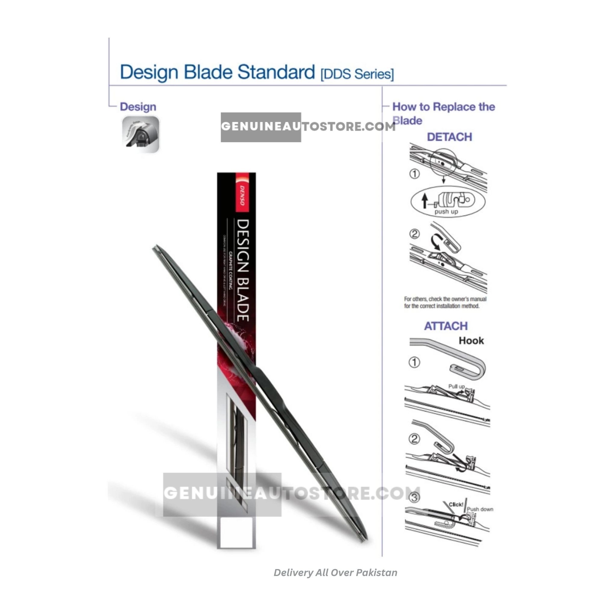 Suzuki Alto Japan Wiper Blade Set Denso - Made in Japan. 