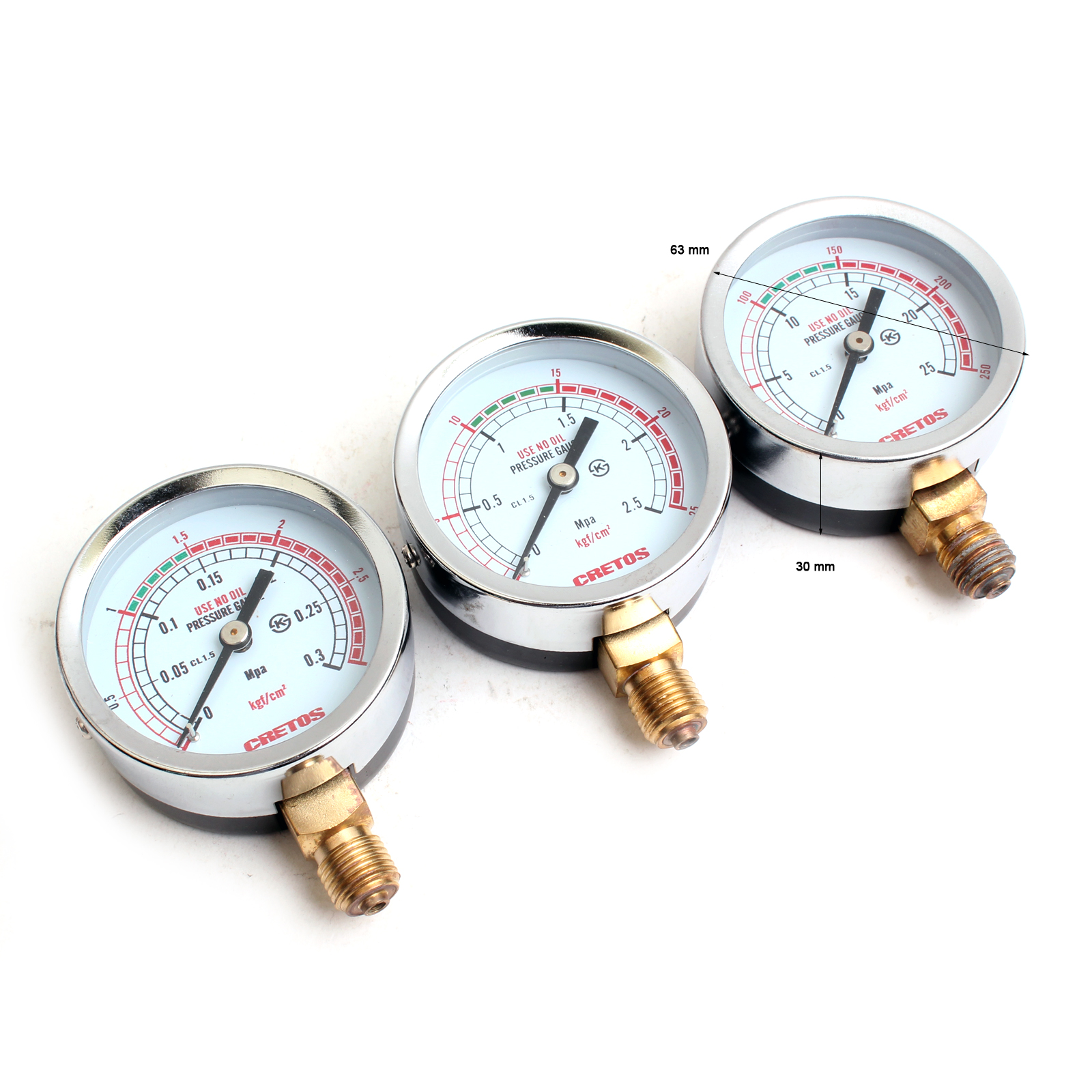 Bộ Điều Chỉnh Khí Đồng Hồ Đo Áp Suất Oxy Propan Axetylen Argon Nitơ