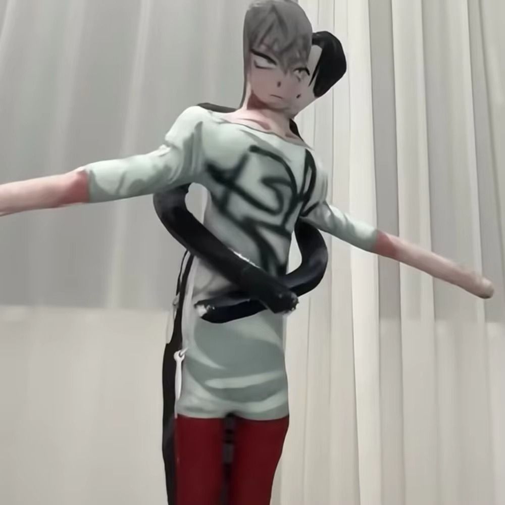 Cosplay Funny Abstract Alien Stage Plush Twistable Shape Wire Skeleton Ivan Till Doll Soft Toy Anime Peripheral Stuffed Alien Stage Figure Accessories. 