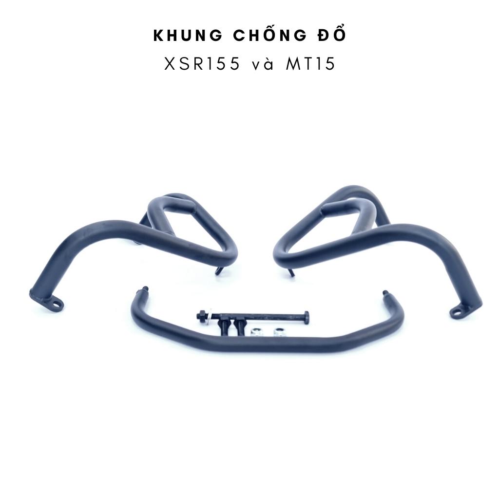 Chống đổ XSR155, MT15, khung bảo vệ xe sơn tĩnh điện màu đen
