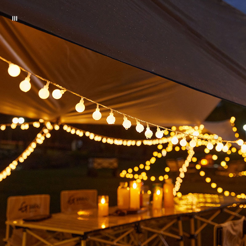 SADA led solar string lights camping tent flashing lights outdoor decorative string lights waterproof night market stall atmosphere lights