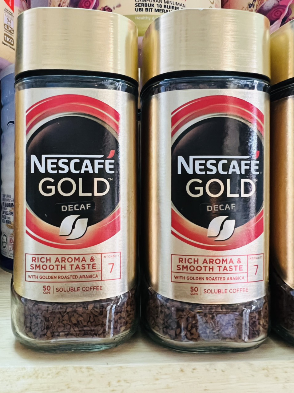 Cà phê hoà tan Nescafe Decaf Gold Jar - Rich Aroma & Smooth Taste