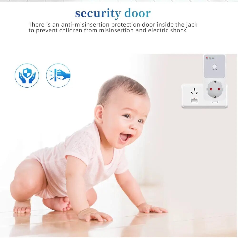 【Hottest Trends】 Automatic Voltage Protector Socket Switcher Vac 220v Power Surge Protector Eu Fr Uk Plug Socket Refrigerator Protect