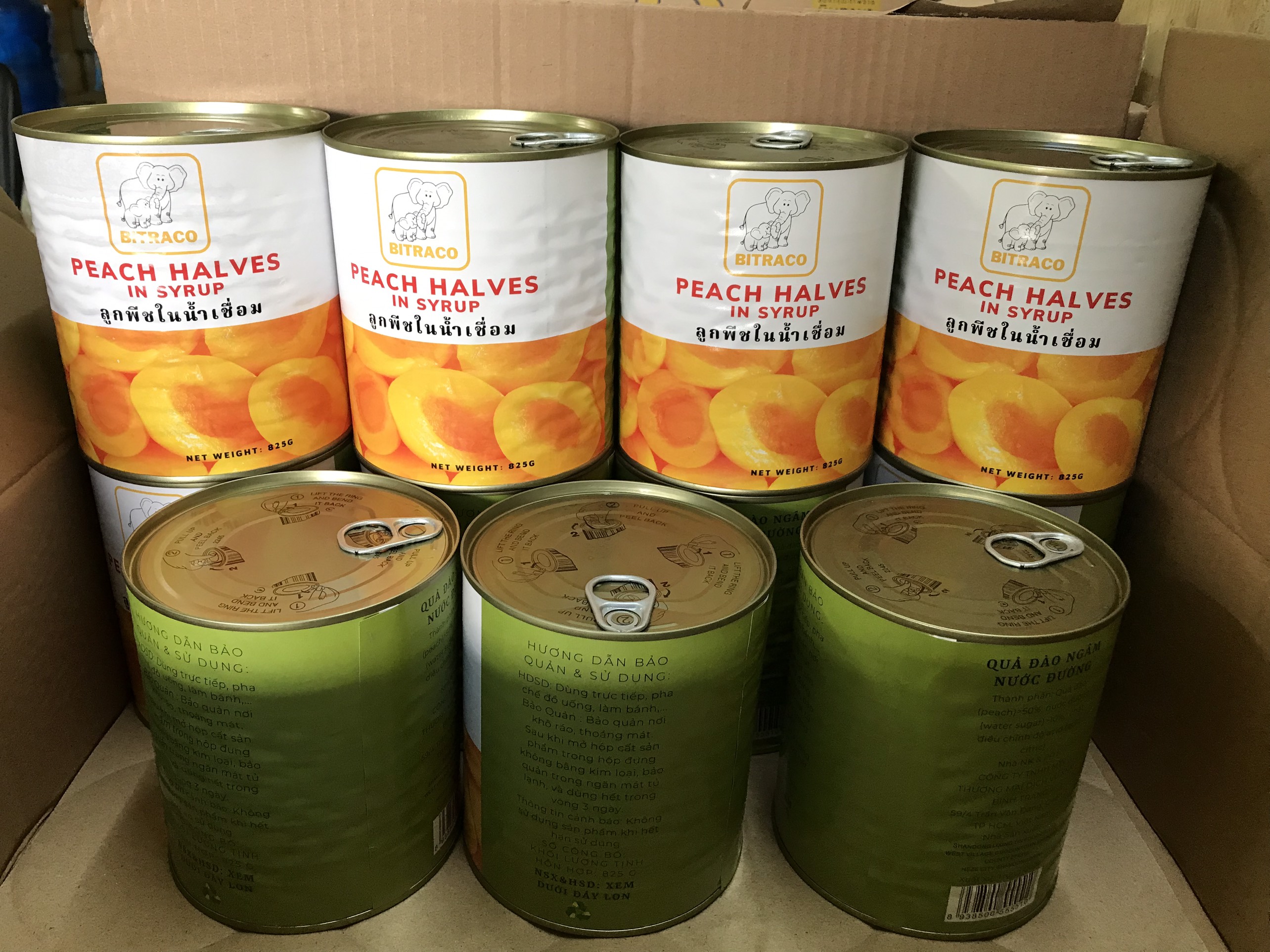 Đào Ngâm Nước Đường 825G (Bitraco)