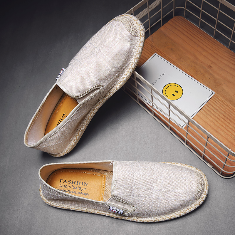 รองเท้าผู้ชายฤดูร้อน Espadrilles รองเท้าผ้าใบผู้ชายใหม่ระบายอากาศ