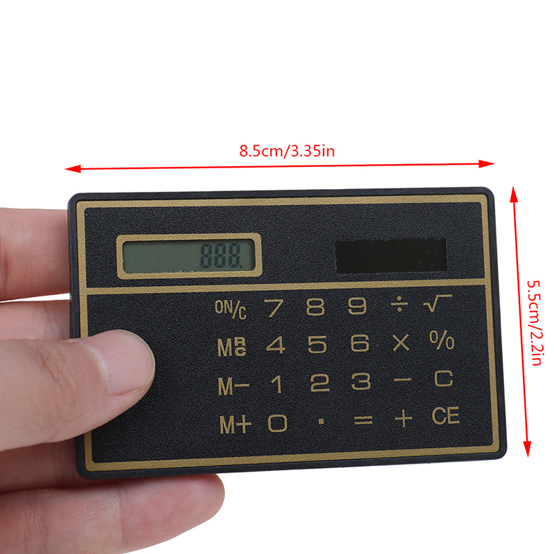 Mini Calculator Credit Card Size Stealth School Cheating Pocket Size 8 Digit Fengshi. 