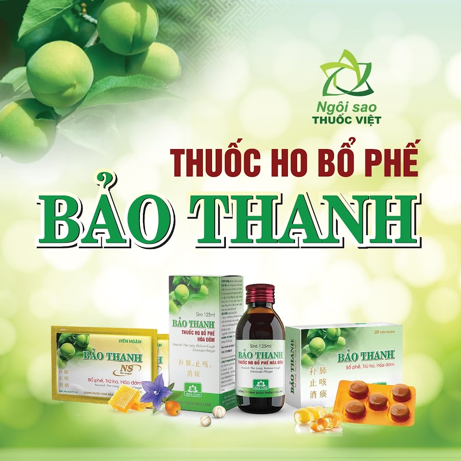 Siro Bảo Thanh- bổ phế, hóa đờm (chai 125ml)