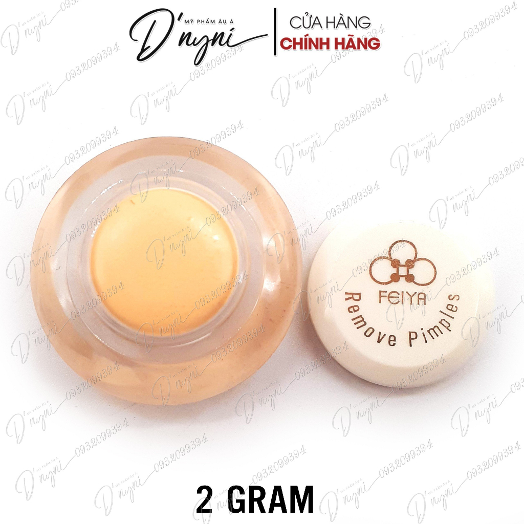 Kem dưỡng trắng da feiya removes pimples sample mini tester 2 gram đài loan