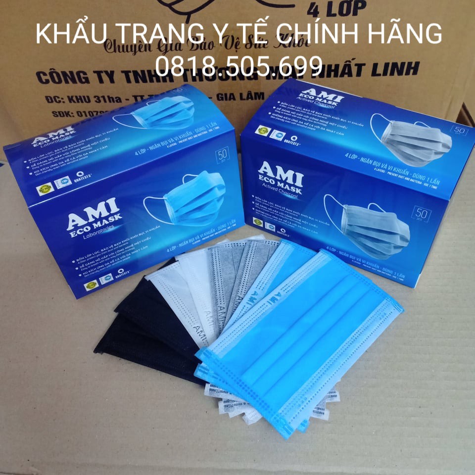 Combo 6 hộp khẩu trang y tế AMI