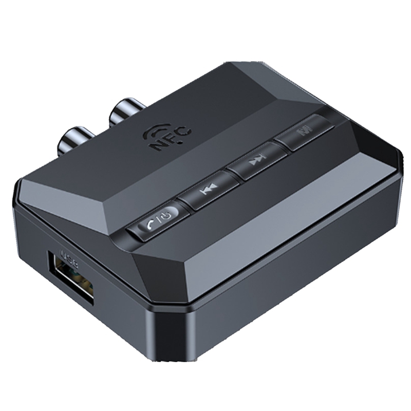 Bluetooth 5.3 Audio Receiver R/L 2 RCA/3.5mm AUX/Optical for Car Kit Speaker