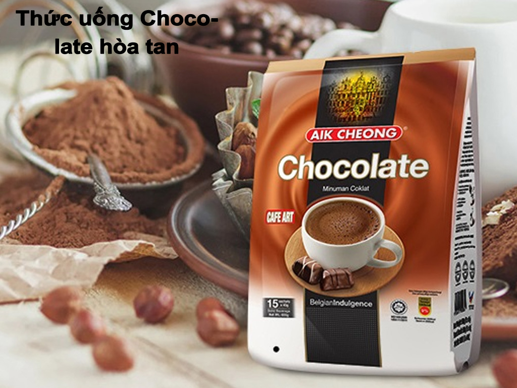 BỘT CHOCOLATE HÒA TAN AIK CHEONG  (15 gói x 40g) C