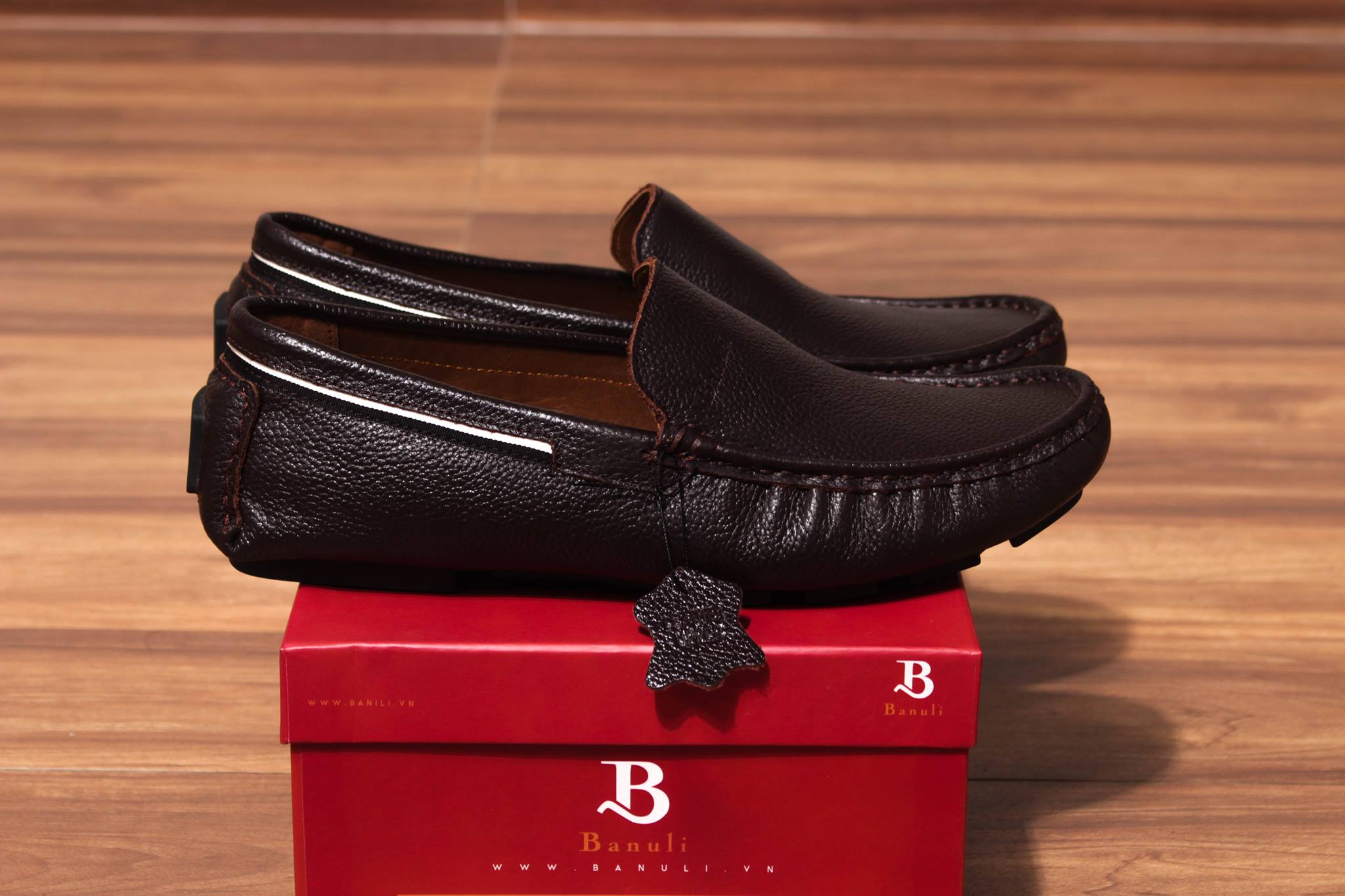 Giày Lười Banuli Nam Da C6ML1T0 - Kiểu Slip-Ons (Moccasins construction)