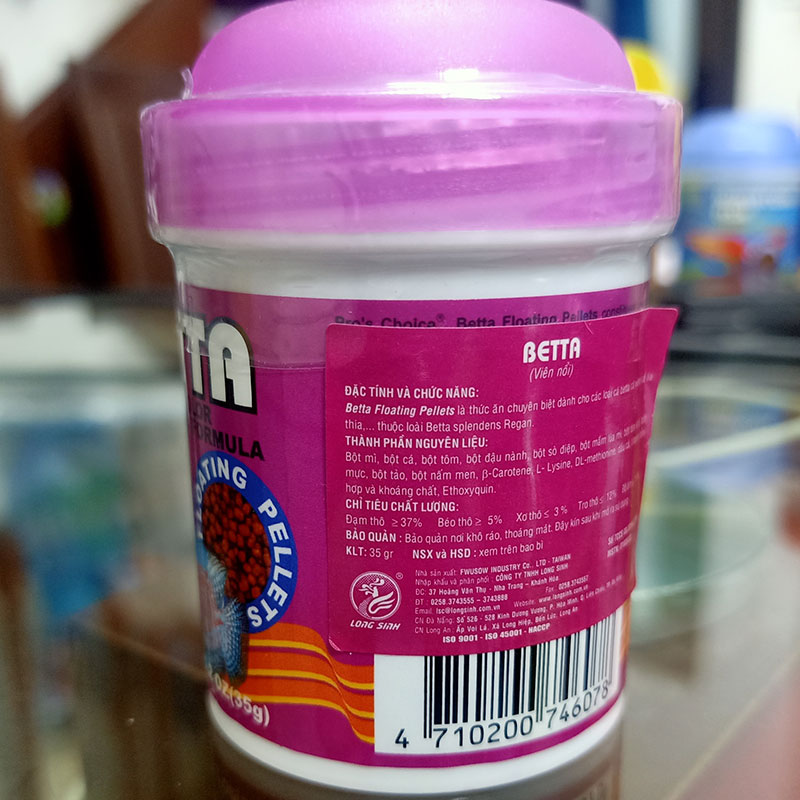 Thức Ăn Cho Cá Cao Cấp BETTA cho các ca betta, cá xiêm, cá lìa thìa... 35gr