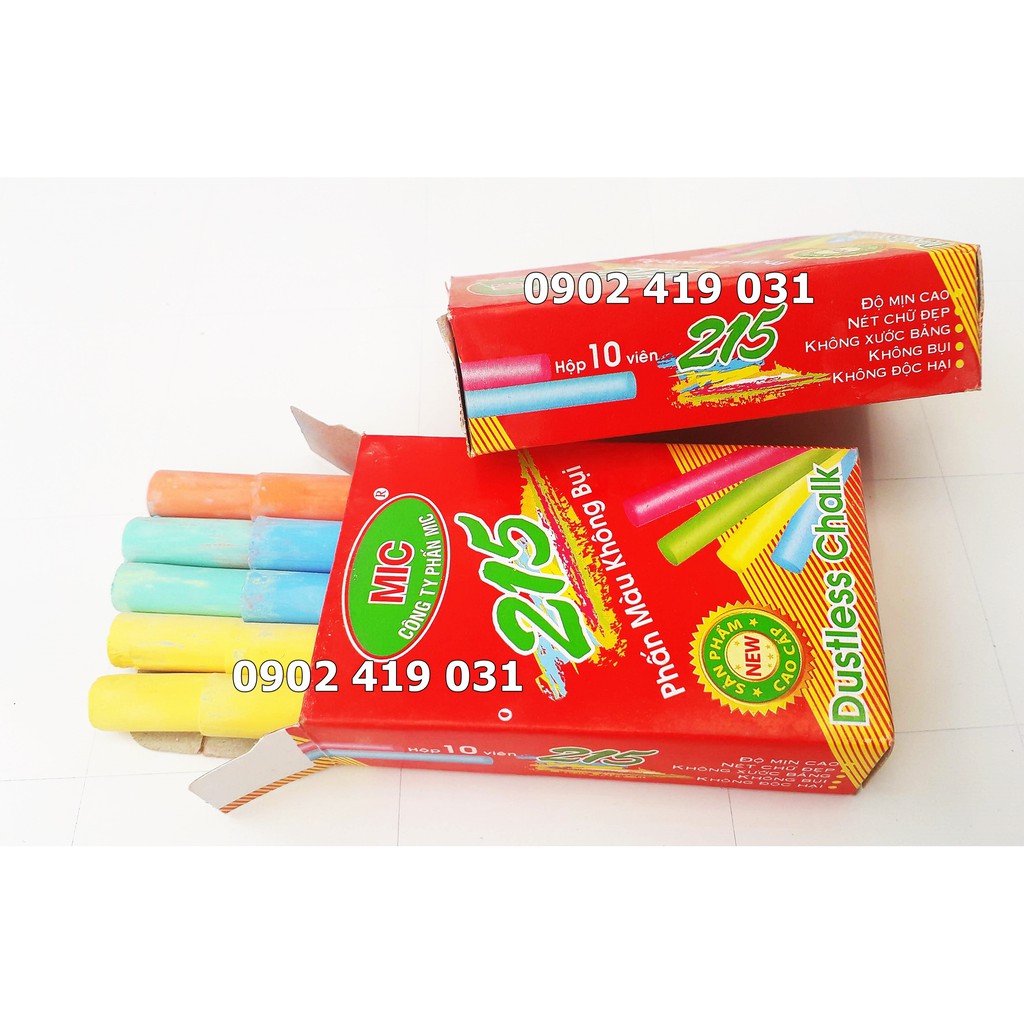 Phấn Màu Không Bụi MIC [ Phấn Viết Bảng ]