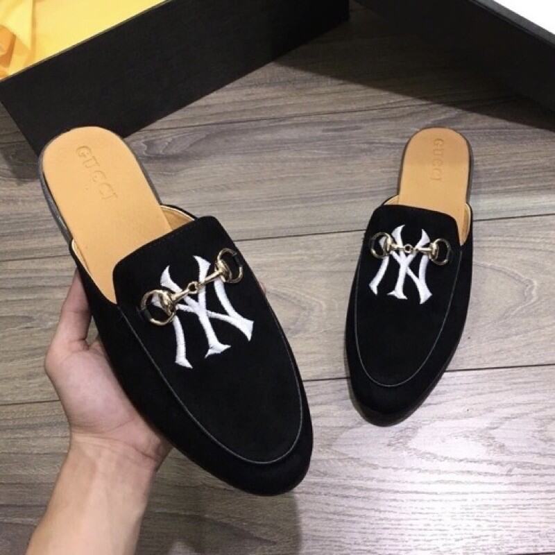 Giày sục da nỉ sục NY Nam Nữ