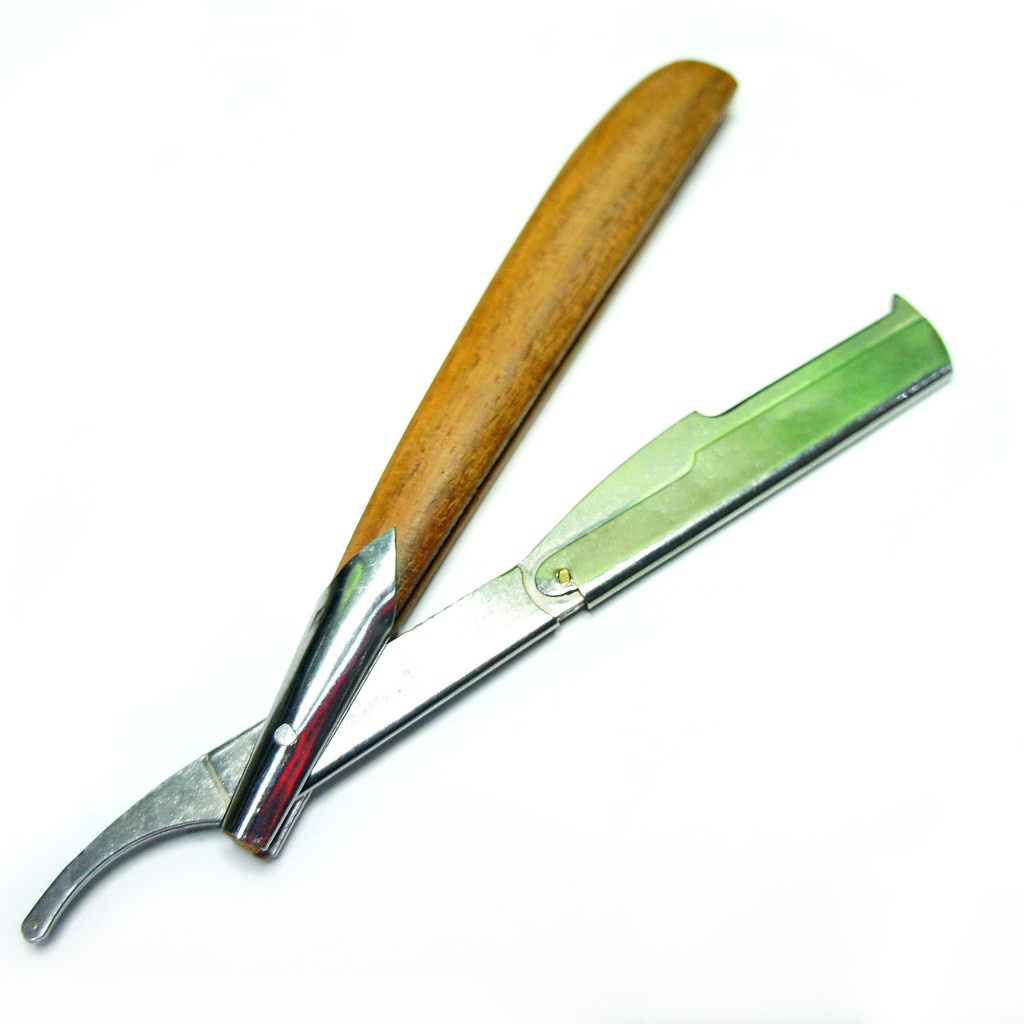 Dao cạo inox cán gỗ cao cấp ( hàng chuẩn).