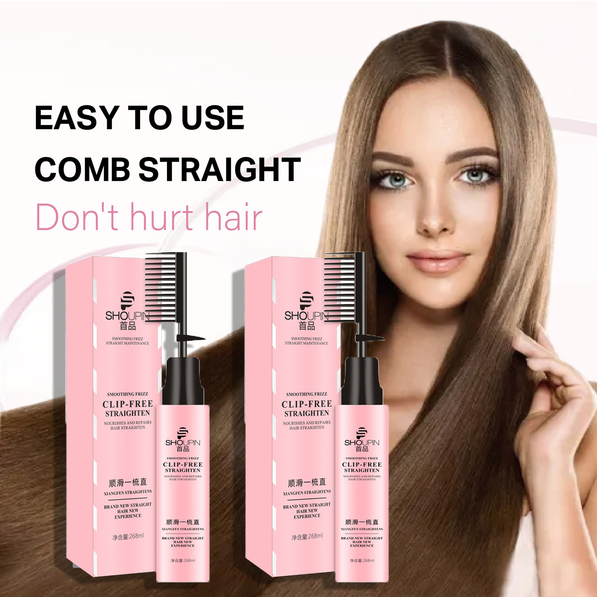 COD Hair Straightener Comb Hair Brush Straightener Hair Straightener