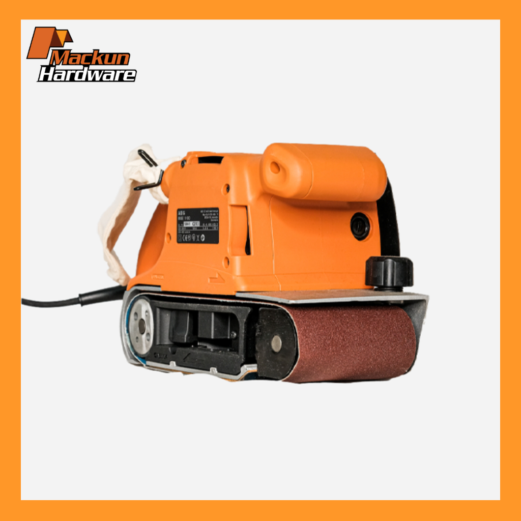 AEG BELT SANDER BBSE 1100 Fullwave electronics with preselection of