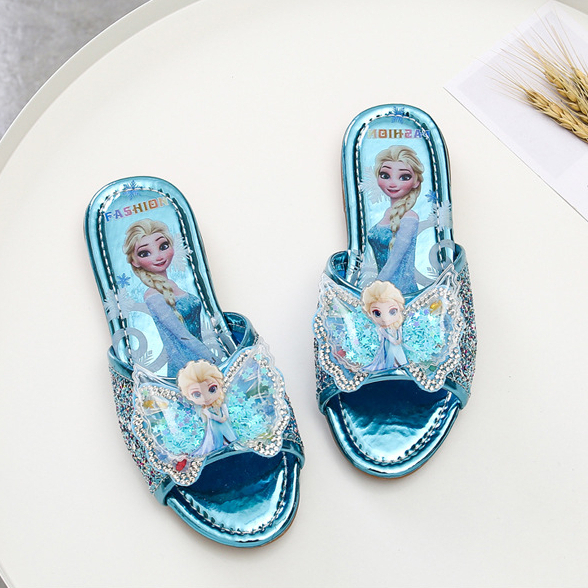 Dép Elsa bé gái sandal trẻ em phong cách tiểu thư