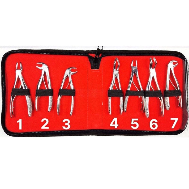 bộ 7 chiếc kìm nhổ răng trẻ em( có tách lẻ từng cây)