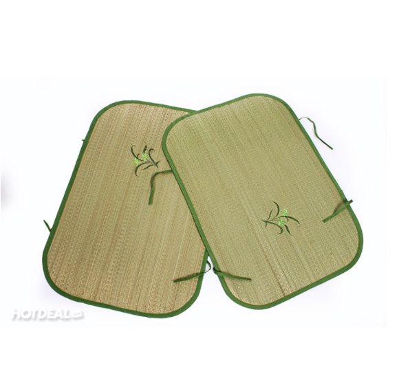 (43x60cm) Bộ 2 chiếc chiếu cói cho bé sơ sinh, Chiếu nằm nôi cho bé yêu