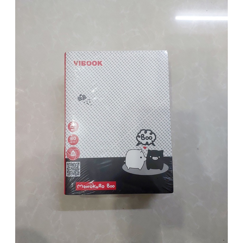 Lốc 5 cuốn tập heo 200 trang vibook 4 ô ly