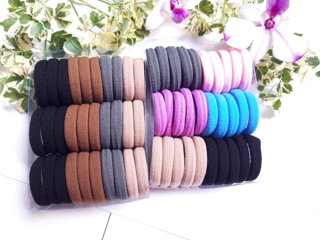 Hộp 30 cái cột thun cột tóc siêu chắc