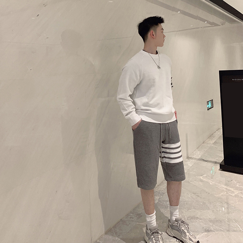 Quần Shorts Nam Thể Thao Ống Suông Basic Phối Ba Sọc Ngang Đùi Độc Lạ Cá Tính Thời Trang HOT TREND 2024 4MENHN SHORTS NAM 9000016C3