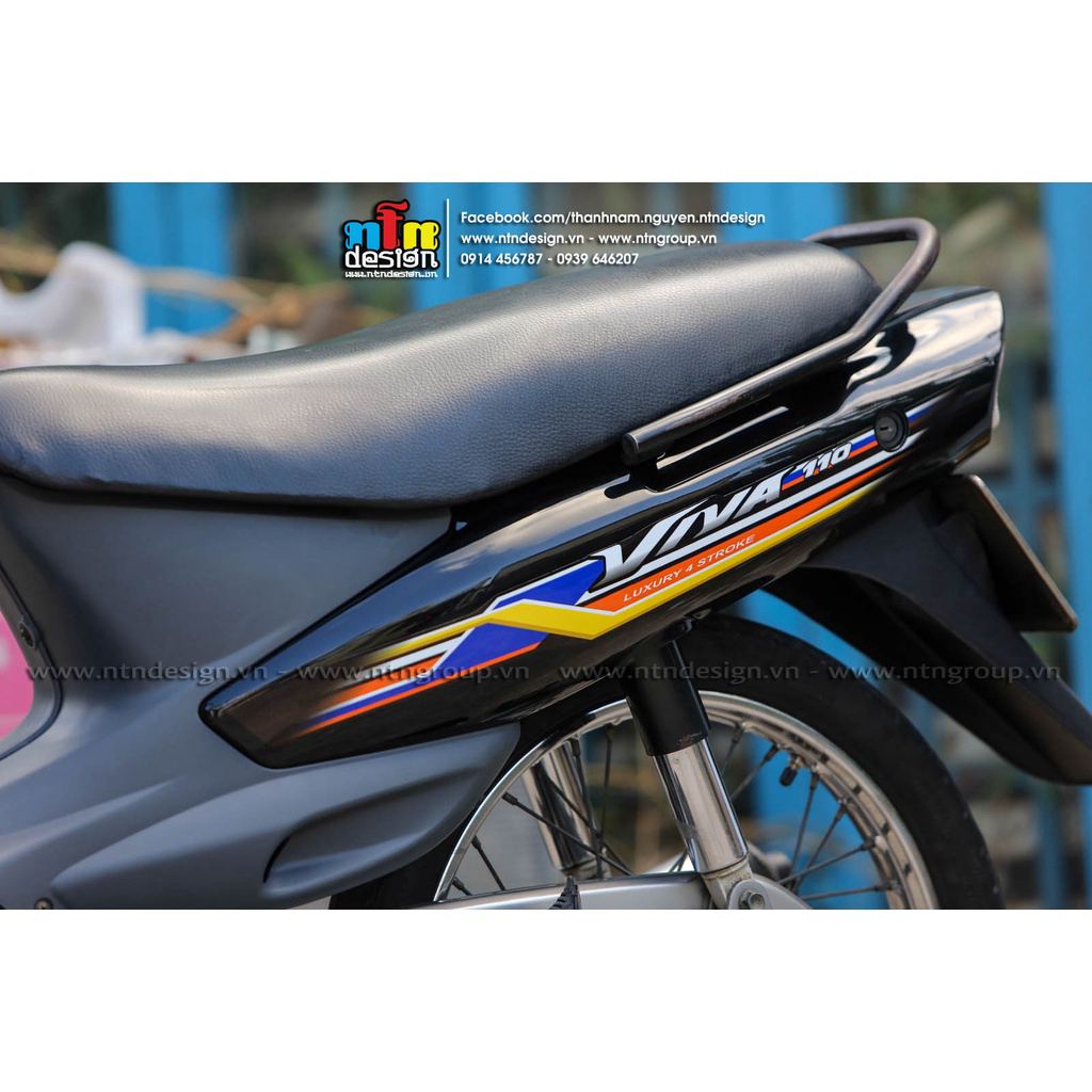 Tem rời Viva 110 họa tiết đơn giản bắt mắt