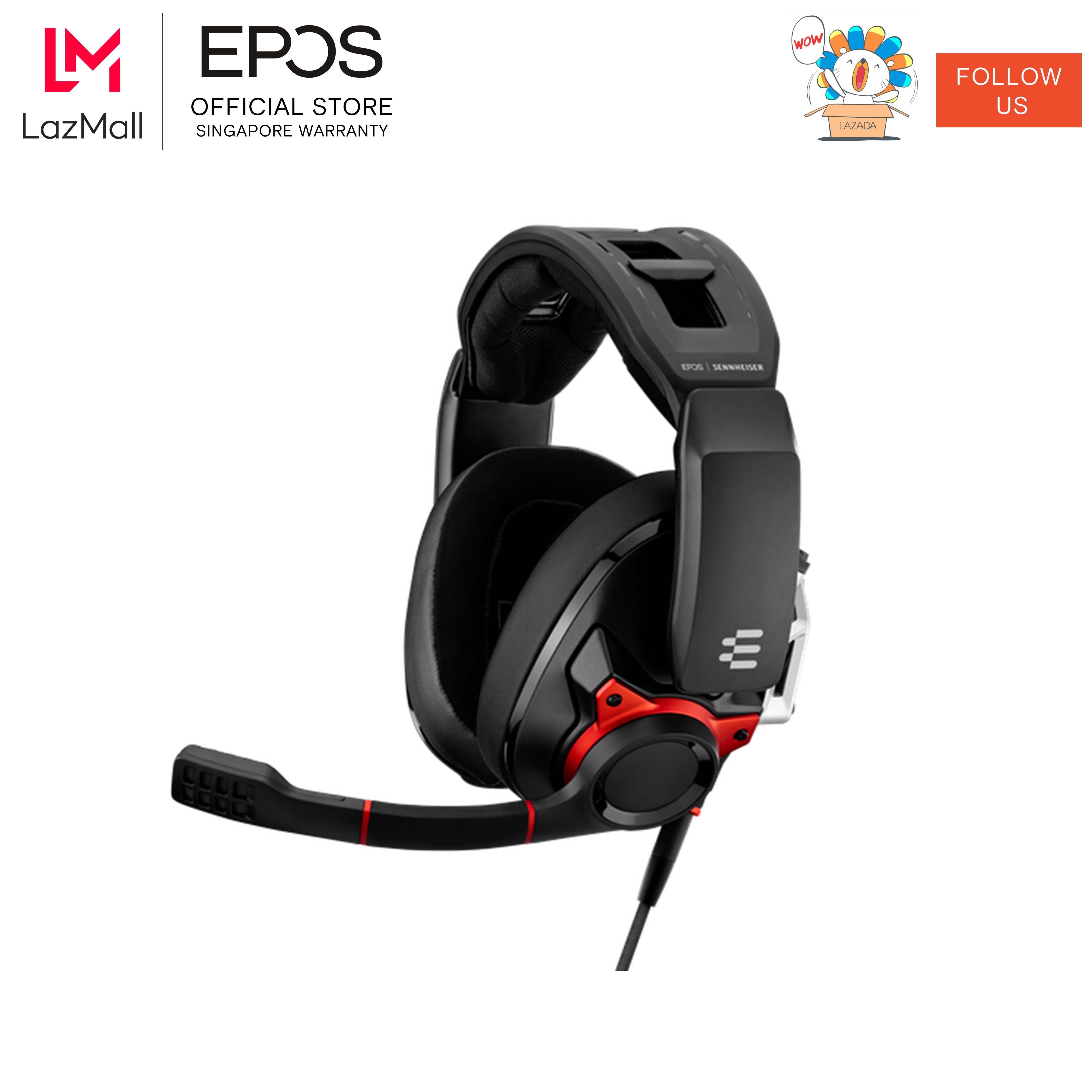 EPOS SENNHEISER GSP 600 Closed Acoustic Gaming Headset | Lazada