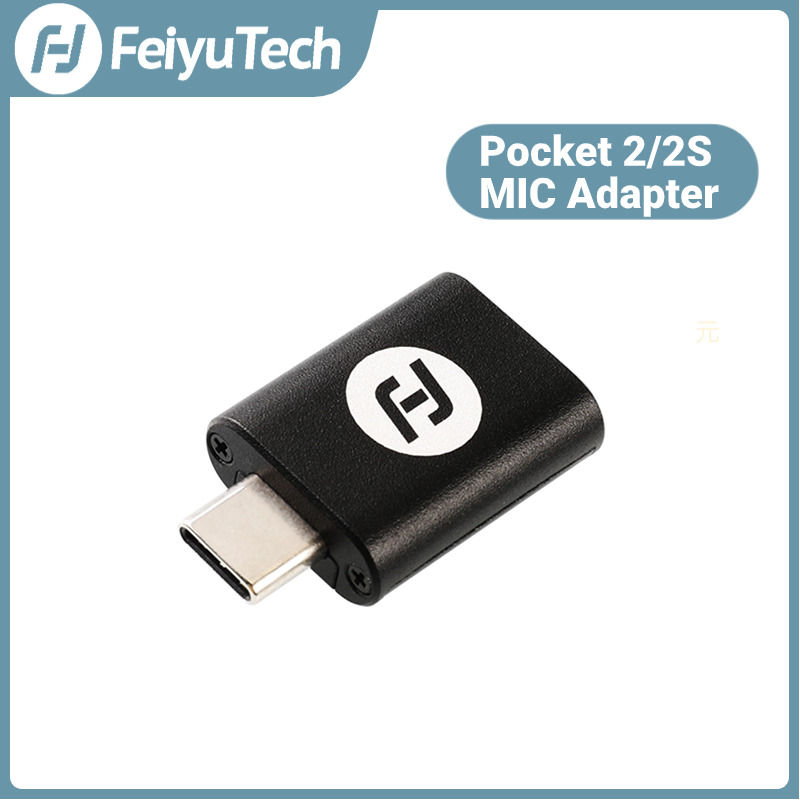 FeiyuTECH Feiyu Bộ chuyển đổi mic bỏ túi 2 2S Loại C sang 3.5mm hỗ trợ giắc cắm âm thanh nổi/đơn âm hoạt động micrô
